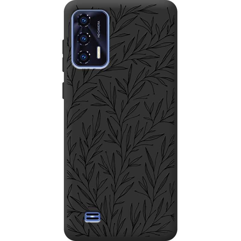 Черный чехол BoxFace Oukitel C31 Leaves