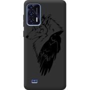 Черный чехол BoxFace Oukitel C31 Wolf and Raven