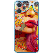 Чехол BoxFace Oukitel C32 Yellow Girl Pop Art