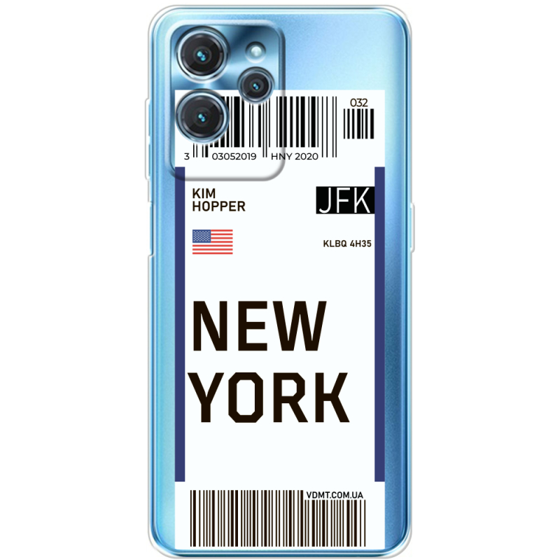 Прозрачный чехол BoxFace Oukitel C32 Ticket New York