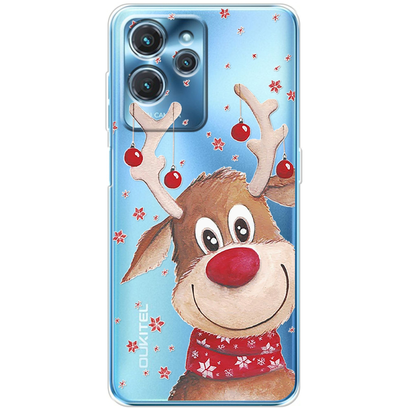 Прозрачный чехол BoxFace Oukitel C32 Winter Deer