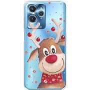 Прозрачный чехол BoxFace Oukitel C32 Winter Deer