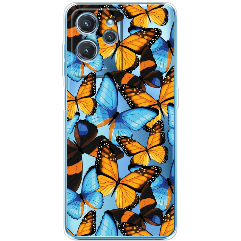 Прозрачный чехол BoxFace Oukitel C32 Butterfly Morpho