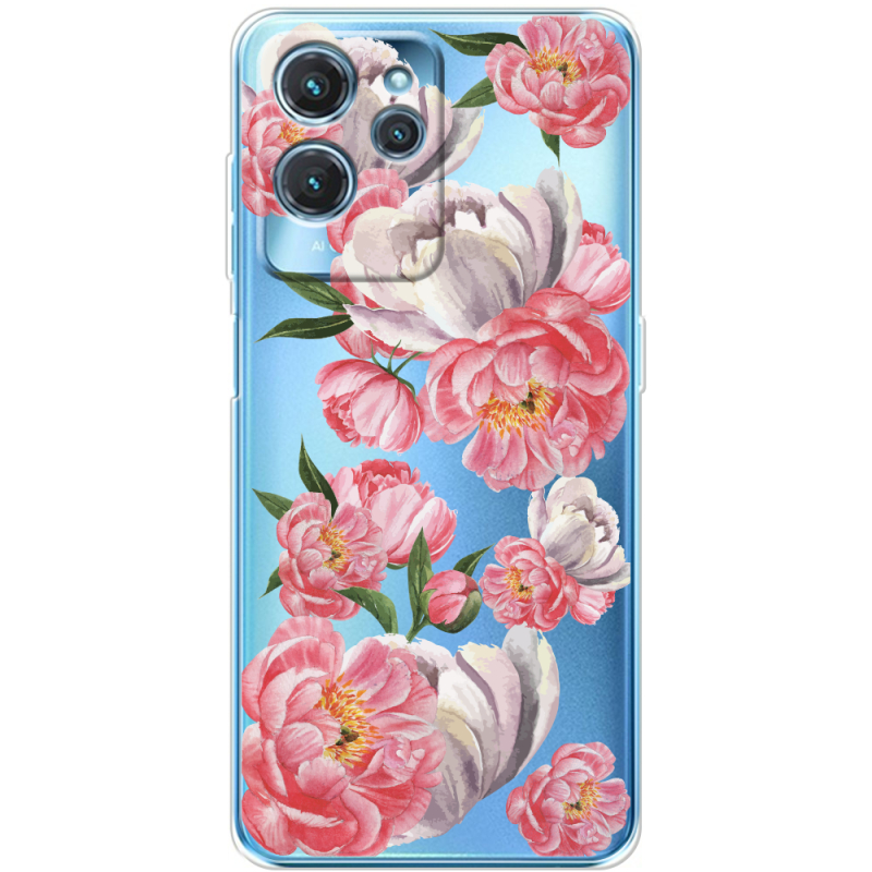 Прозрачный чехол BoxFace Oukitel C32 Peony Watercolor Style