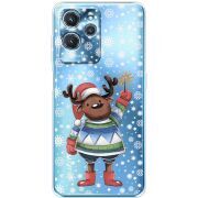 Прозрачный чехол BoxFace Oukitel C32 Christmas Deer with Snow