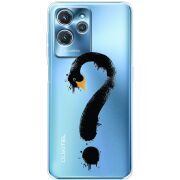 Прозрачный чехол BoxFace Oukitel C32 Swan question
