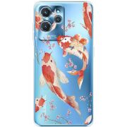 Прозрачный чехол BoxFace Oukitel C32 Japanese Koi Fish