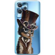 Прозрачный чехол BoxFace Oukitel C32 Steampunk Cat