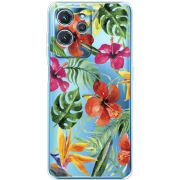 Прозрачный чехол BoxFace Oukitel C32 Tropical Flowers