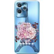 Чехол со стразами Oukitel C32 Eiffel Tower