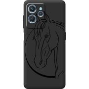 Черный чехол BoxFace Oukitel C32 Horse