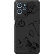 Черный чехол BoxFace Oukitel C32 Mountains