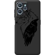 Черный чехол BoxFace Oukitel C32 Wolf and Raven