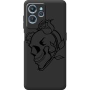 Черный чехол BoxFace Oukitel C32 Skull and Roses