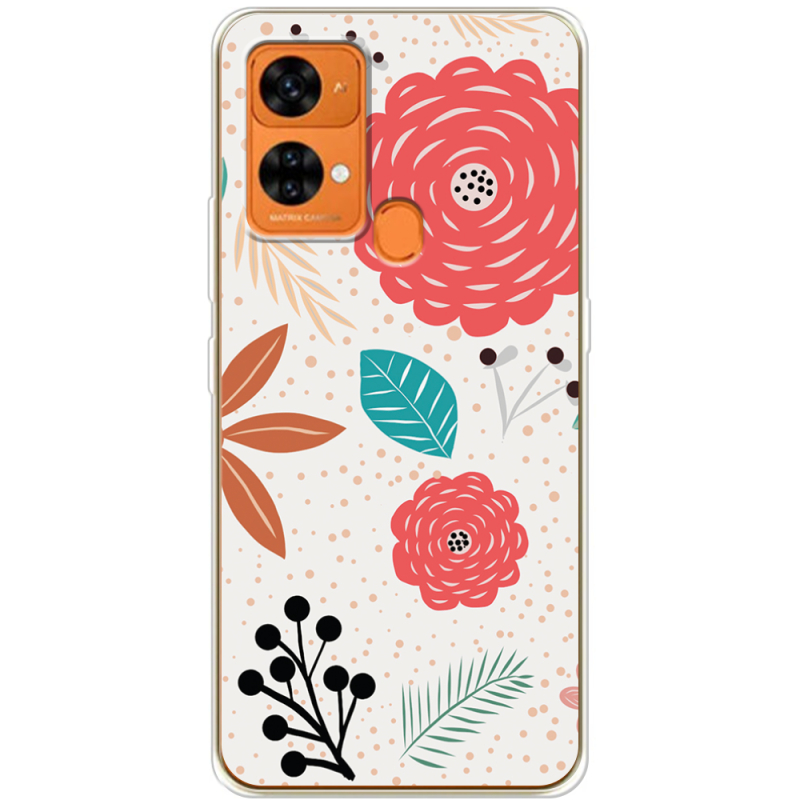 Чехол BoxFace Oukitel C33 Line Flowers