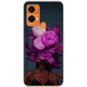 Чехол BoxFace Oukitel C33 Exquisite Purple Flowers