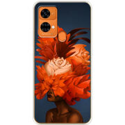 Чехол BoxFace Oukitel C33 Exquisite Orange Flowers