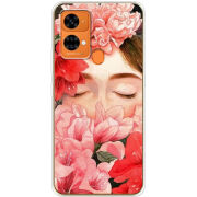 Чехол BoxFace Oukitel C33 Girl in Flowers