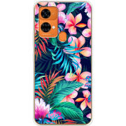 Чехол BoxFace Oukitel C33 flowers in the tropics