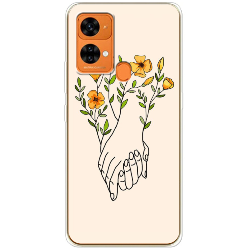 Чехол BoxFace Oukitel C33 Flower Hands