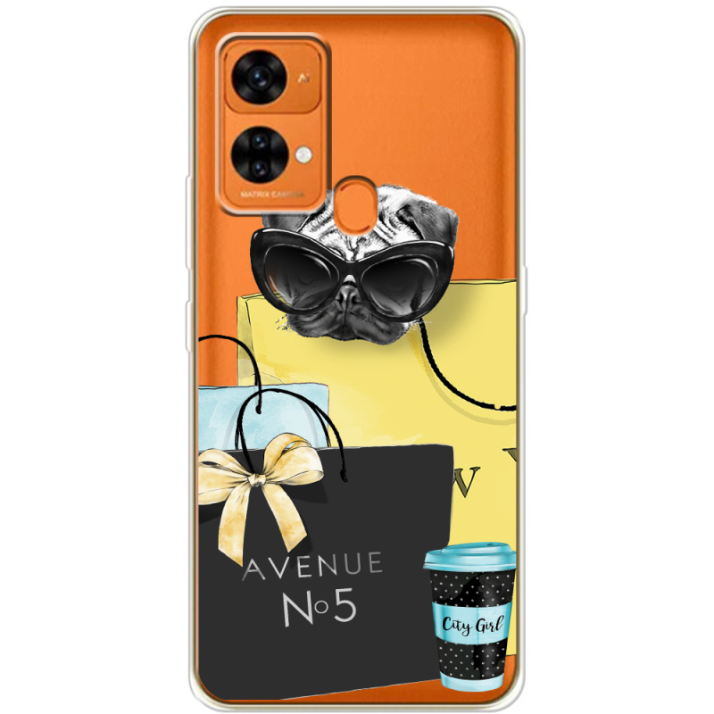 Прозрачный чехол BoxFace Oukitel C33 Fashion Pug