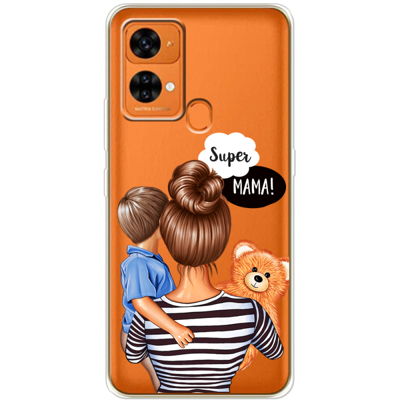 Прозрачный чехол BoxFace Oukitel C33 Super Mama and Son