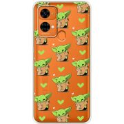 Прозрачный чехол BoxFace Oukitel C33 Pattern Baby Yoda