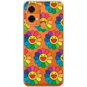 Прозрачный чехол BoxFace Oukitel C33 Hippie Flowers