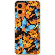 Прозрачный чехол BoxFace Oukitel C33 Butterfly Morpho