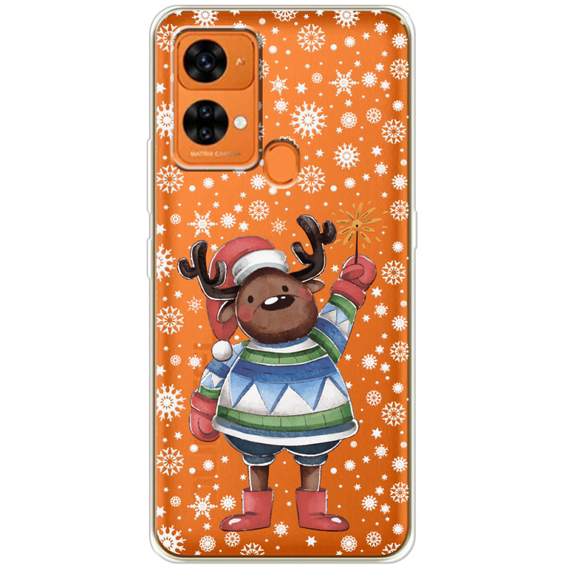 Прозрачный чехол BoxFace Oukitel C33 Christmas Deer with Snow