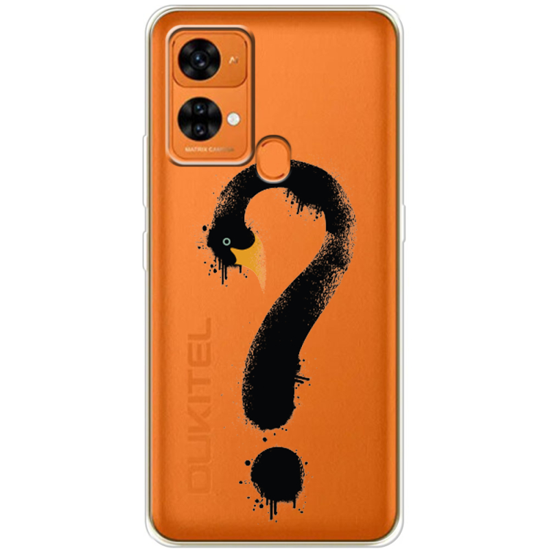 Прозрачный чехол BoxFace Oukitel C33 Swan question
