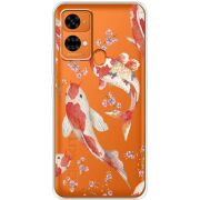 Прозрачный чехол BoxFace Oukitel C33 Japanese Koi Fish