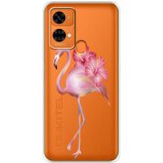 Прозрачный чехол BoxFace Oukitel C33 Floral Flamingo