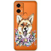 Прозрачный чехол BoxFace Oukitel C33 Winking Fox