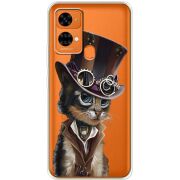 Прозрачный чехол BoxFace Oukitel C33 Steampunk Cat