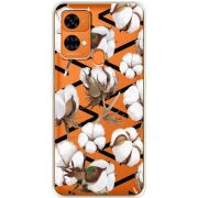 Прозрачный чехол BoxFace Oukitel C33 Cotton flowers