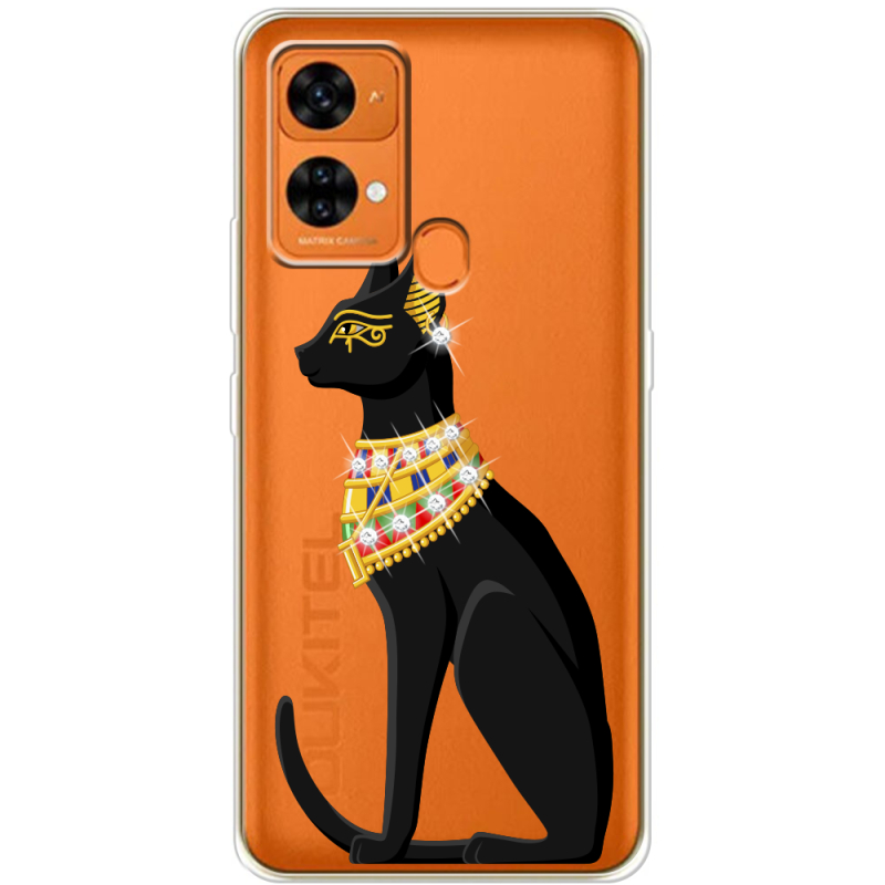 Чехол со стразами Oukitel C33 Egipet Cat