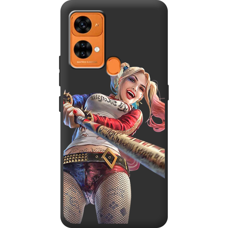 Черный чехол BoxFace Oukitel C33 Happy Harley Quinn