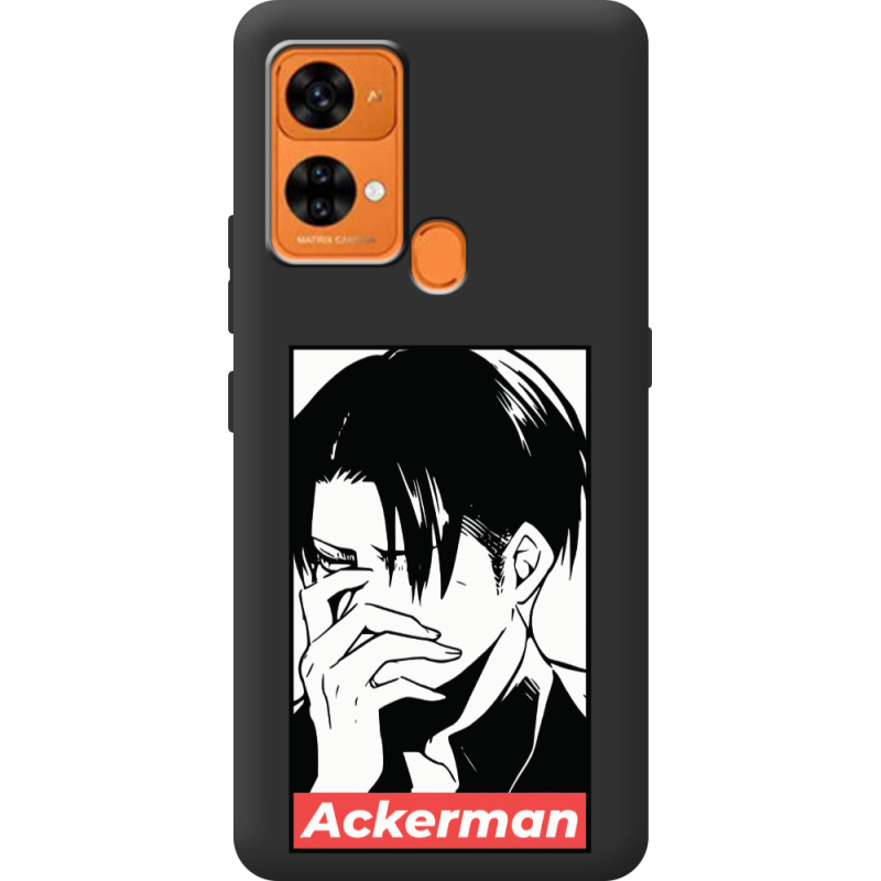 Черный чехол BoxFace Oukitel C33 Attack On Titan - Ackerman