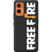 Черный чехол BoxFace Oukitel C33 Free Fire White Logo