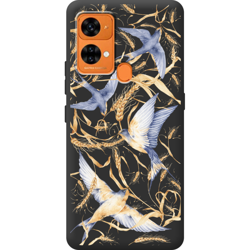 Черный чехол BoxFace Oukitel C33 Ластівки