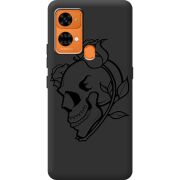 Черный чехол BoxFace Oukitel C33 Skull and Roses