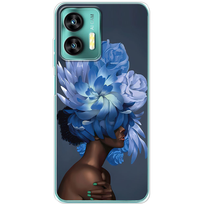 Чехол BoxFace Oukitel C35 Exquisite Blue Flowers