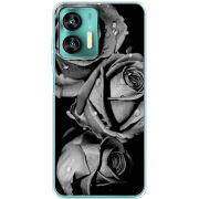 Чехол BoxFace Oukitel C35 Black and White Roses