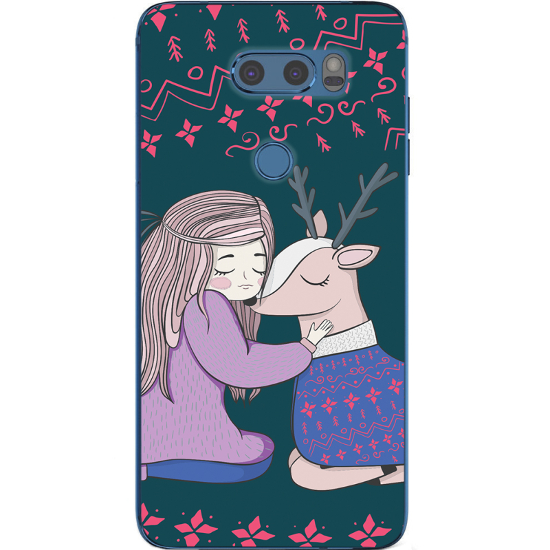 Чехол Uprint LG V30 / V30 Plus H930DS Girl and deer