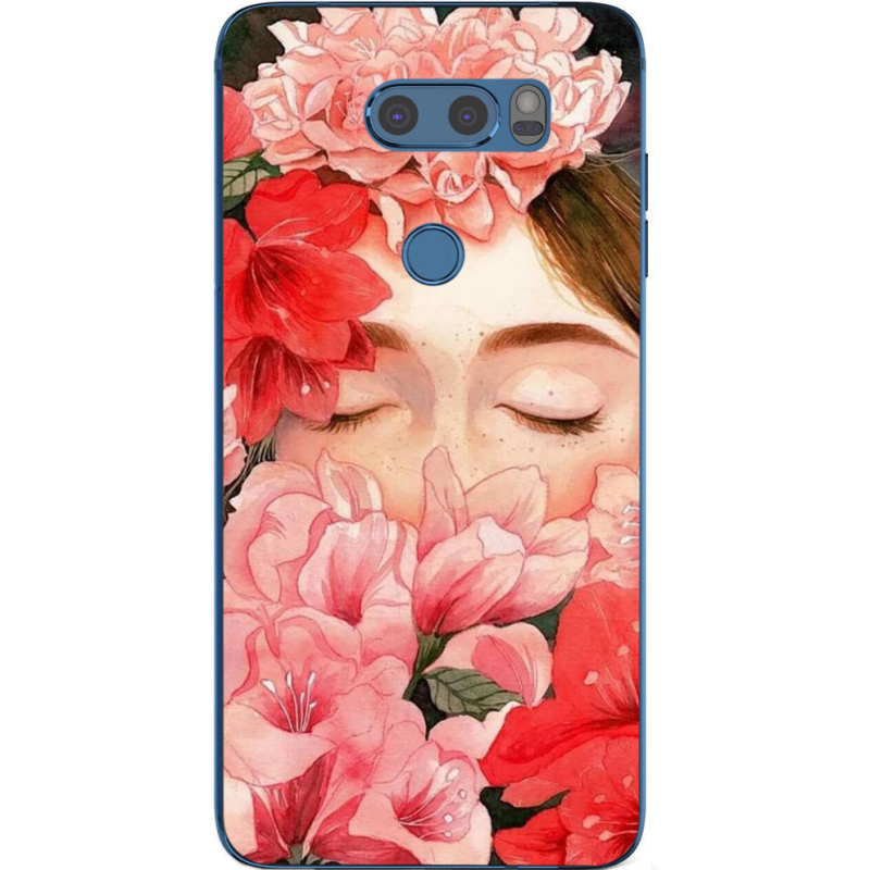 Чехол Uprint LG V30 / V30 Plus H930DS Girl in Flowers