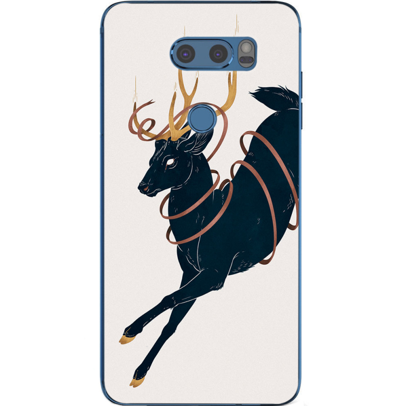 Чехол Uprint LG V30 / V30 Plus H930DS Black Deer