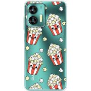 Прозрачный чехол BoxFace Oukitel C35 с 3D-глазками Popcorn