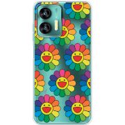 Прозрачный чехол BoxFace Oukitel C35 Hippie Flowers