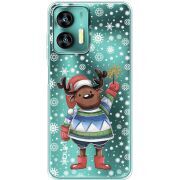 Прозрачный чехол BoxFace Oukitel C35 Christmas Deer with Snow